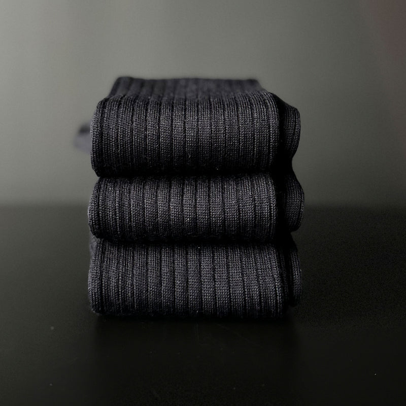 Black Wool Socks