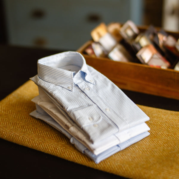 Pale Blue Bengal Striped Oxford Cloth Shirt