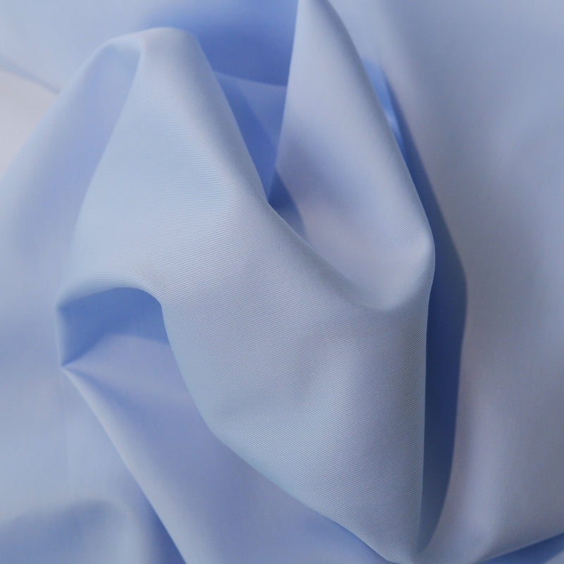 Men's Blue Shirt with Cutaway Collar