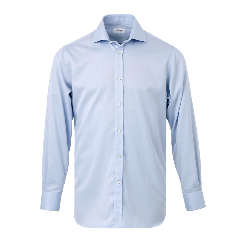 Men's Fine Cotton Twill Blue Shirt