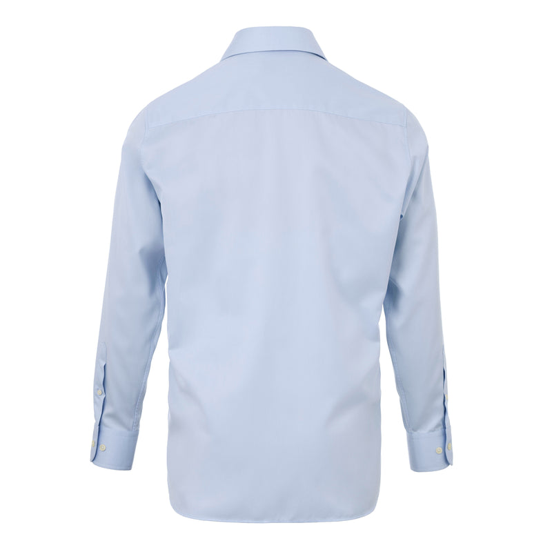 Men's Fine Cotton Twill Blue Shirt