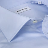 Men's Fine Cotton Twill Blue Shirt