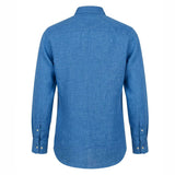 Cobalt Blue Linen Shirt