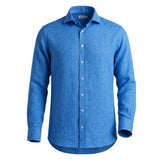 Cobalt Blue Linen Shirt