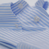 Blue and White Stripe Poplin Shirt