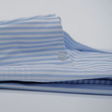 Blue and White Stripe Poplin Shirt