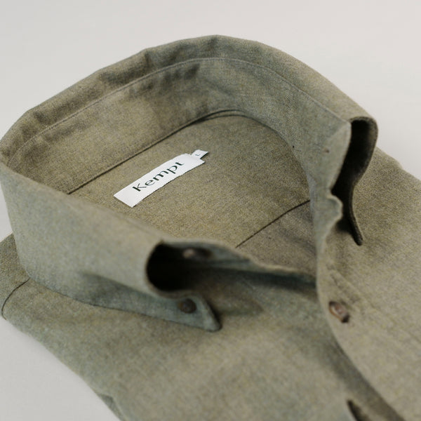 Men's Soft Sage Brush Cotton Shirt.