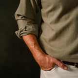 Men's Soft Sage Brush Cotton Shirt.