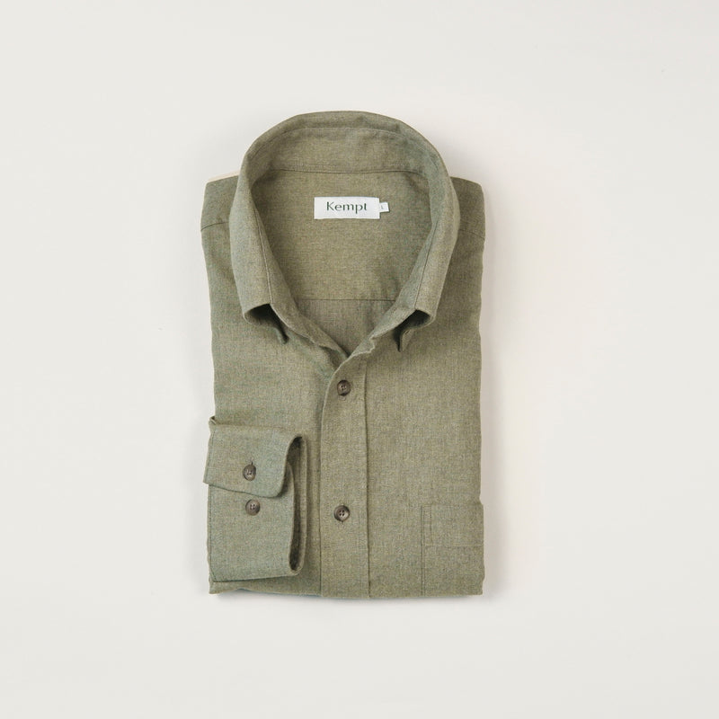 Men's Soft Sage Brush Cotton Shirt.