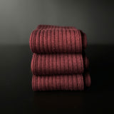 Burgundy Wool Socks