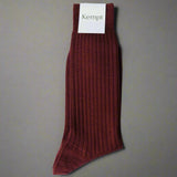 Burgundy Wool Socks