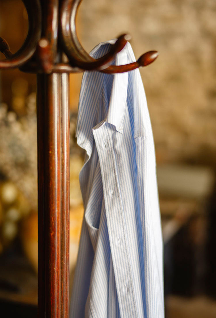 Pale Blue Bengal Striped Oxford Cloth Shirt