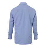 Men's Stripe Cotton Shirt with Cutaway Collar