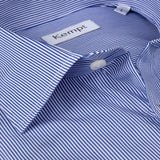 Men's Stripe Cotton Shirt with Cutaway Collar