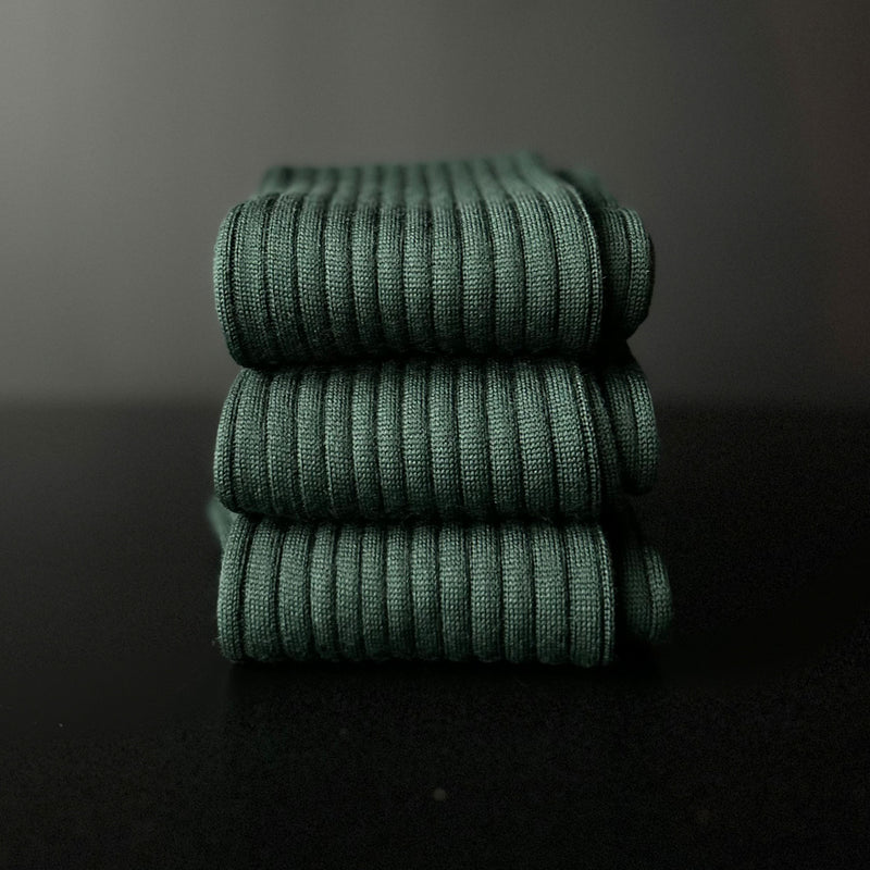Forest Green Wool Socks