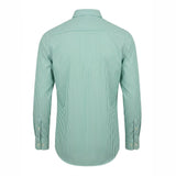 Green and White Stripe Poplin Shirt