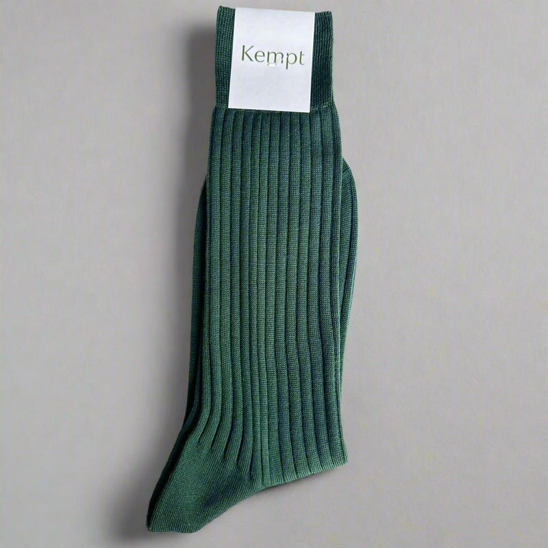 Forest Green Wool Socks