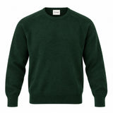 Lambswool Crew Neck Sweater in Forest Green
