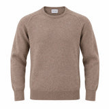 Lambswool Crew Neck Sweater in Mocha