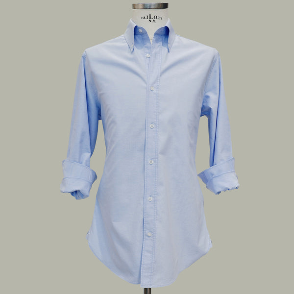 Men's Blue Oxford Cotton Shirt