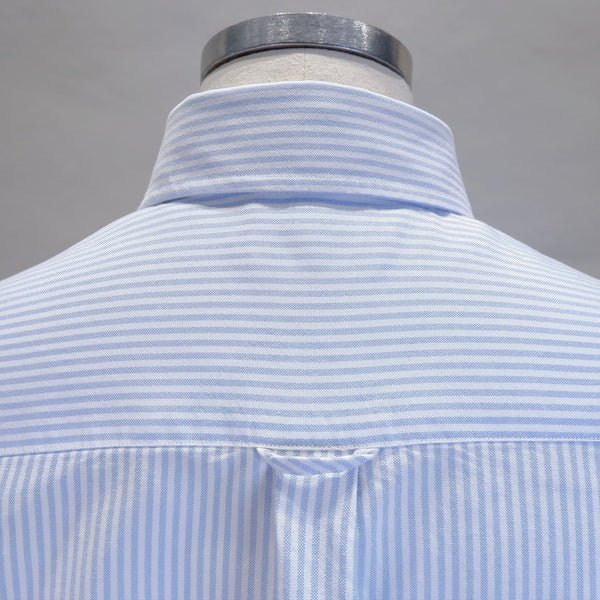 Men's Pale Blue Stripe Oxford Cotton Shirt