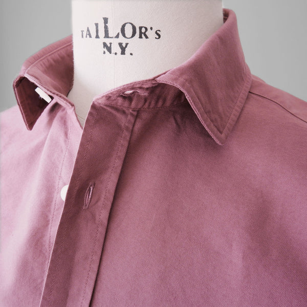 Vintage Rose Garment Dyed Cotton Long Sleeve Shirt