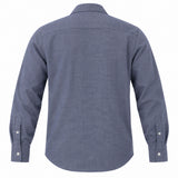 Grey Brushed Cotton Puppytooth Check Shirt