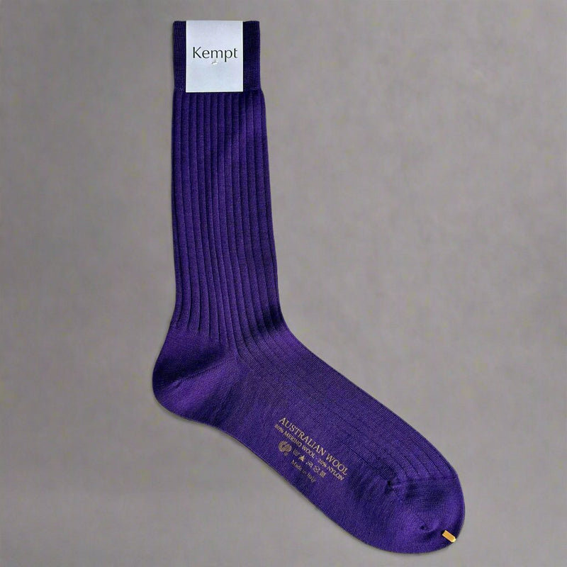 Purple Wool Socks