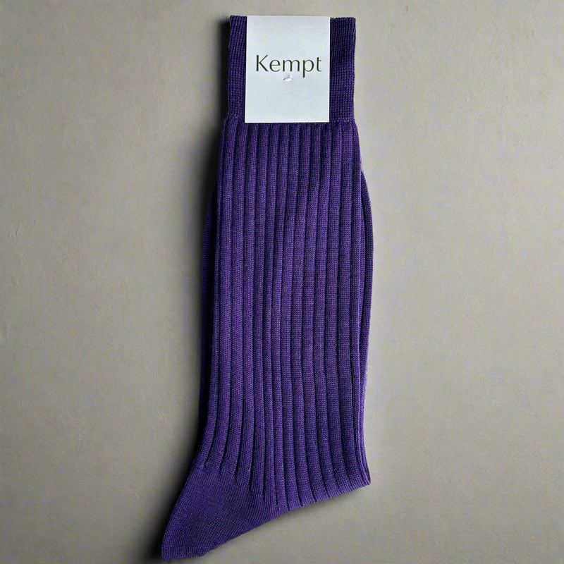 Purple Wool Socks