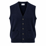 Lambswool Waistcoat in Navy