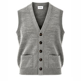 Lambswool Waistcoat in Grey