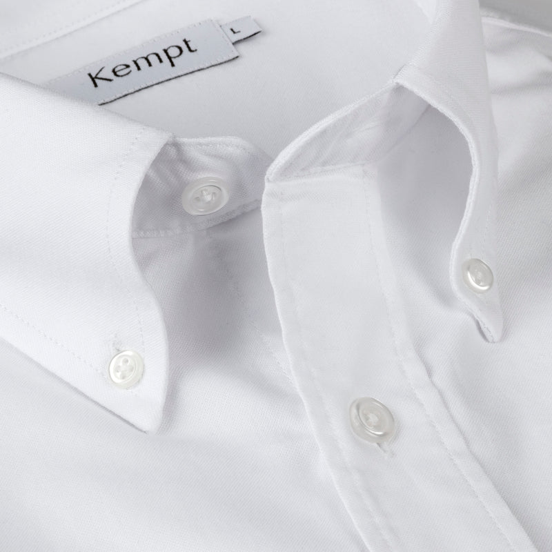 Men’s White Oxford Cotton Button Down Shirt