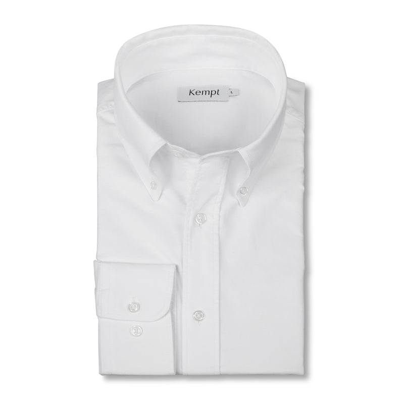 Men’s White Oxford Cotton Button Down Shirt